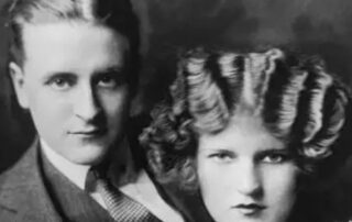 Black and white portrait of a man and woman from early 20th century.
